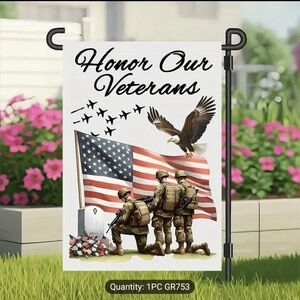Any 2 For $12 - Veterans Tribute Garden Flag